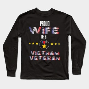 Proud wife of a vietnam veteran Long Sleeve T-Shirt